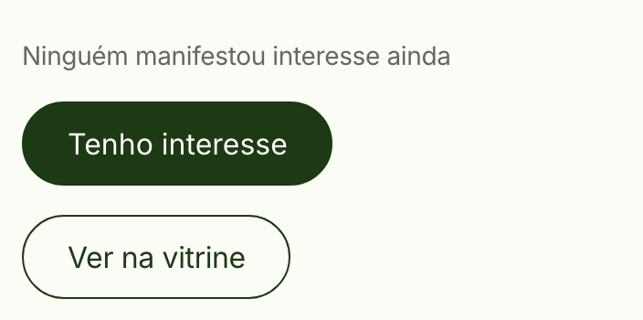 O estado da compatibilidade e o botão Tenho interesse